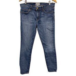 Current Elliott Townie Skinny Jeans Size 30 Blue Medium Wash Denim Cotton